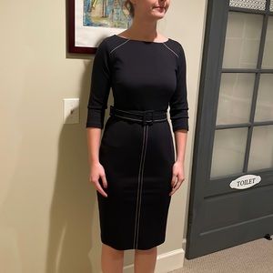 Navy blue w/contrast stitching Boden dress size 4P